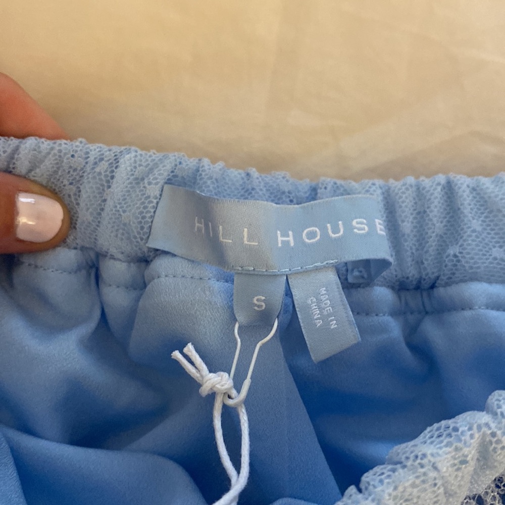 Hill House Clara Tulle Skirt in Powder Blue - Picture 12 of 14
